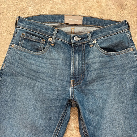 Everlane Mid-Rise Ankle Length Blue Denim Skinny Jeans Size 26 - Picture 4 of 12